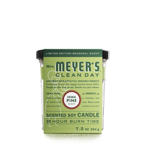 Mrs. Myers Clean Day Mrs. Meyer's Clean Day White Iowa Pine Scent Soy Candle 7.2 oz 11376 - main
